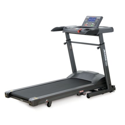 JKFitness AeroWork 890 Folding Desk Treadmill in black